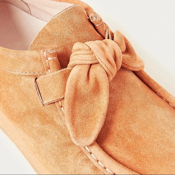 Loeffler Randall Tabitha Tan Suede Knot Chukka Platform Shoes Size 10 - Picture 5 of 10